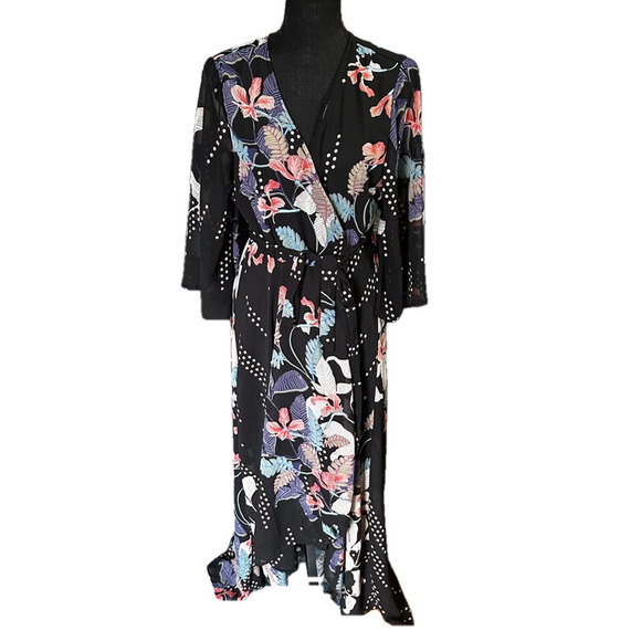 Japna Floral Wrap Maxi Dress - Picture 1 of 7